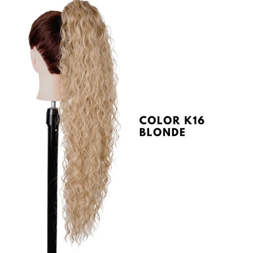 Coda con Coulisse - Riccia 70 cm - Blonde